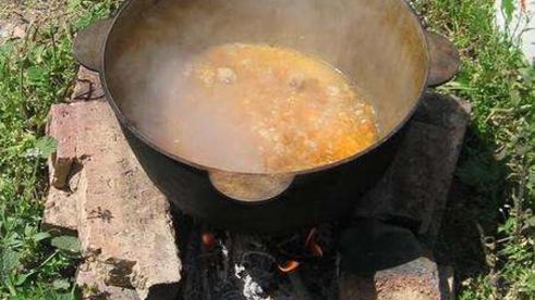 плов по-татарски на костре