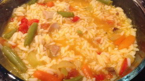 плов постный