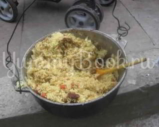 Плов праздничный по-узбекски