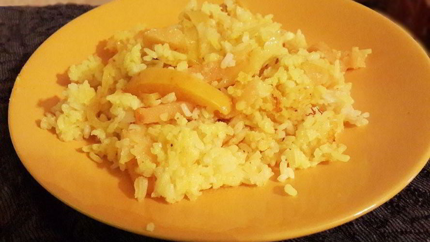 Рецепт плов с айвой