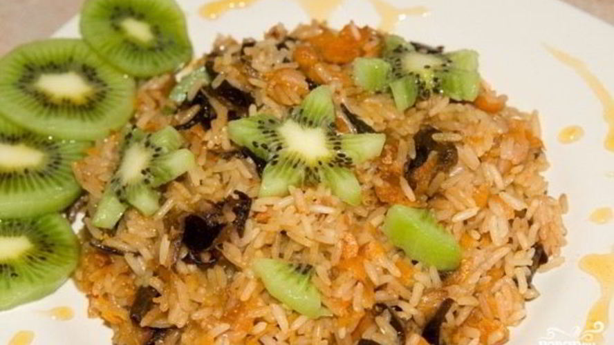 Рецепт плов с черносливом и курагой