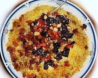 Плов с черносливом и сухофруктами