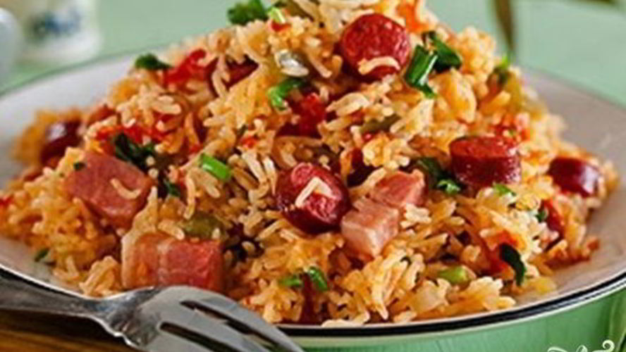 Рецепт плов с говядиной и копченостями