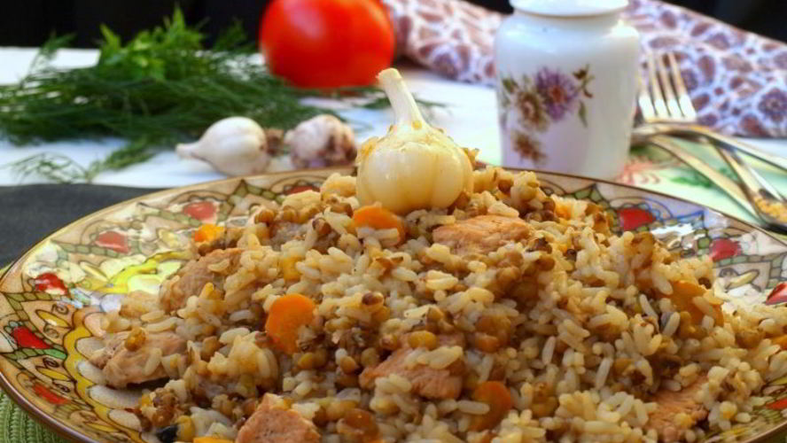 Рецепт плов с индейкой и машем