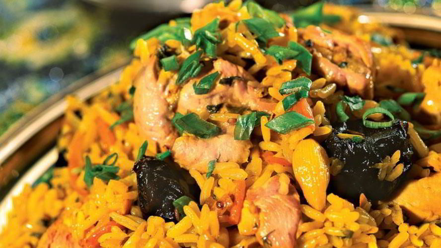 Рецепт плов с курицей и черносливом