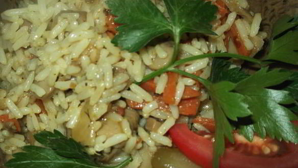 Рецепт Плов с шампиньонами