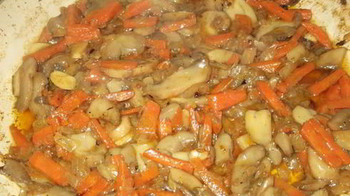 плов с шампиньонами