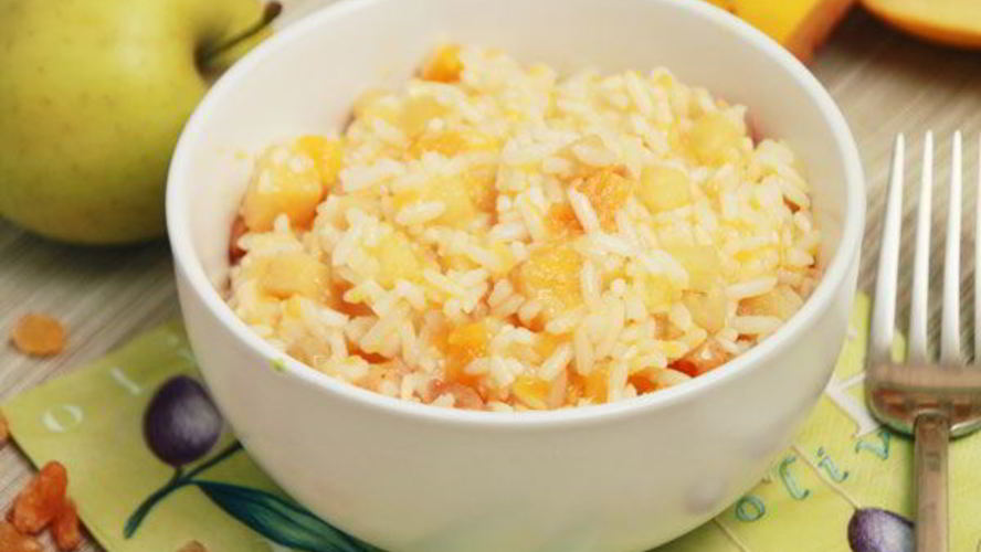 Рецепт плов с тыквой и фруктами