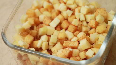 плов с тыквой и фруктами