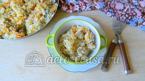 плов со свининой на сковороде