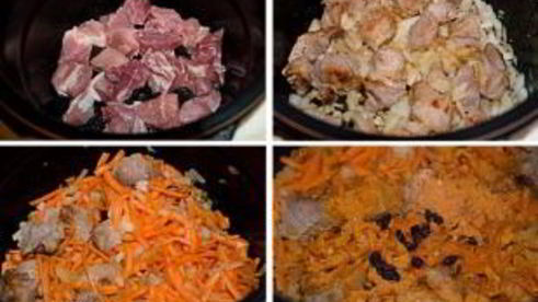 плов в мультиварке-скороварке