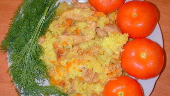 Рецепт Рассыпчатый плов со свининой в мультиварке