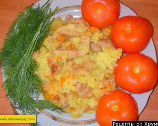 Рассыпчатый плов со свининой в мультиварке