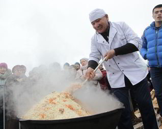 Шах-плов с курицей и с говядиной