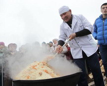 Шах-плов с курицей и с говядиной