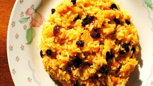 Рецепт Сладкий плов с изюмом