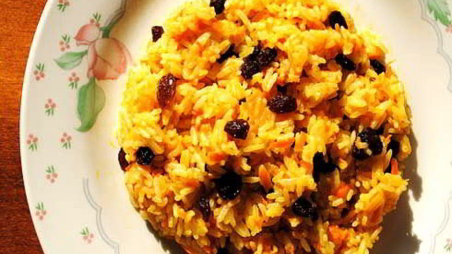 Рецепт сладкий плов с изюмом