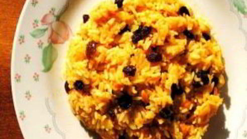 сладкий плов с изюмом