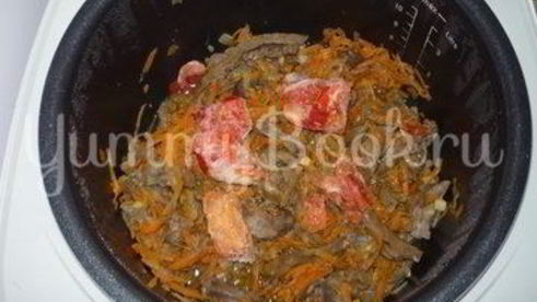 свиные потроха с рисом в мультиварке