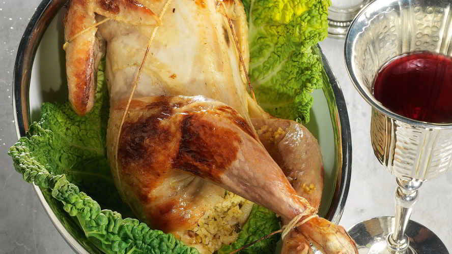 Рецепт цесарка с пряным пилавом из киноа