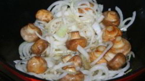 вегетарианский плов с грибами