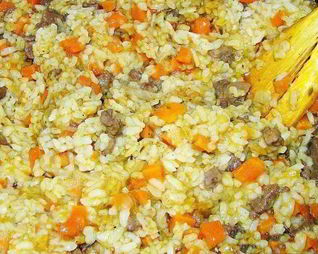 Вкусный плов из говядины