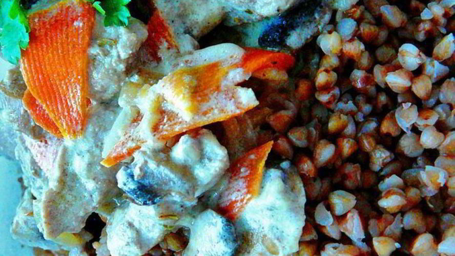 Рецепт ароматное рагу из свинины и грибов