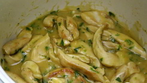 фрикасе из куриных грудок