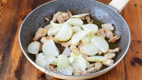 фрикасе из курицы с грибами