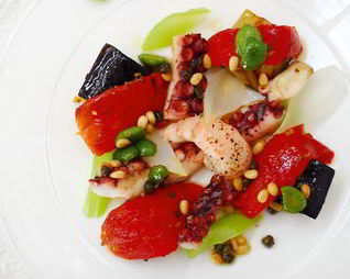 Капоната с морепродуктами