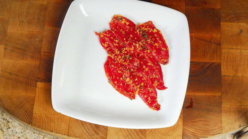 капоната с морепродуктами