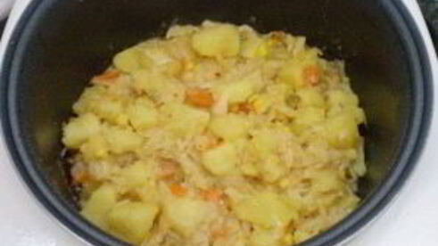 картофельное рагу с овощами