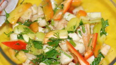 мясное рагу с баклажанами, перцем и помидорами