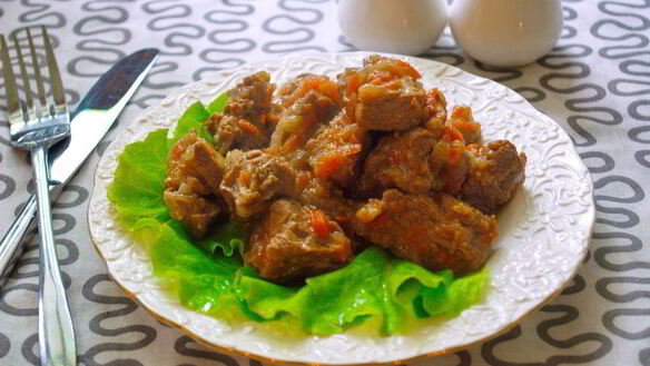 Рецепт Мясное рагу с баклажанами