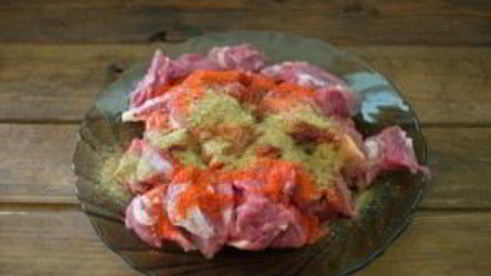 мясное рагу с баклажанами