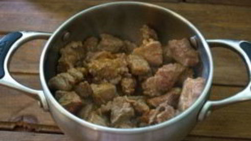 мясное рагу с баклажанами