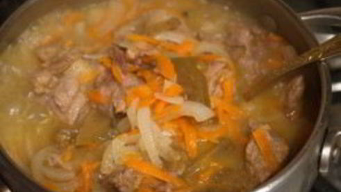 мясное рагу с баклажанами