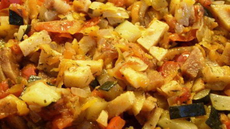 Рецепт овощное рагу с айвой