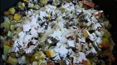 овощное рагу с баклажанами и кабачками