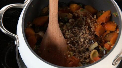 овощное рагу с говядиной