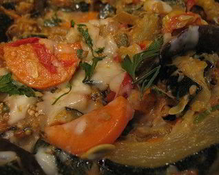 Овощное рагу с грибами