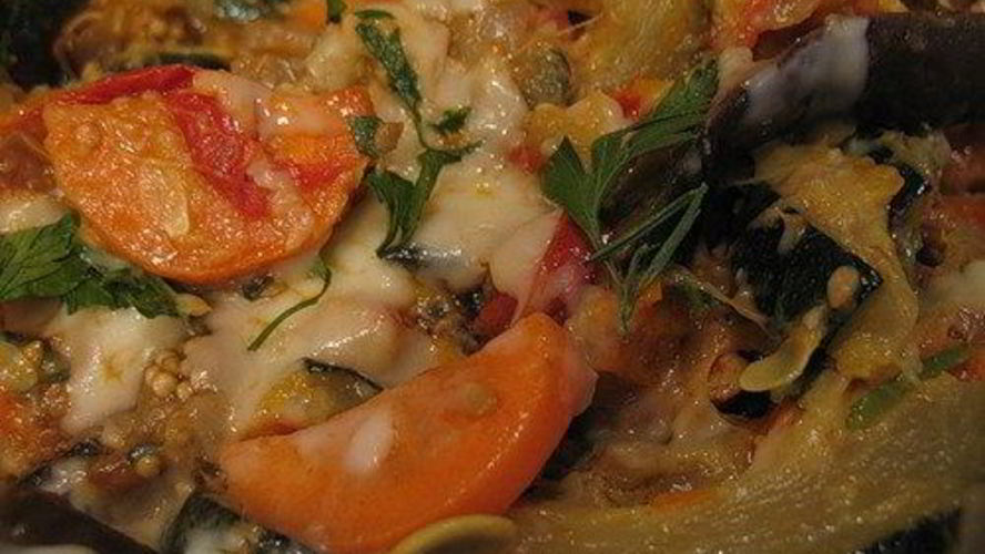 Рецепт овощное рагу с грибами