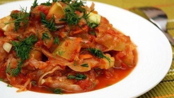Рецепт Овощное рагу с капустой и картофелем
