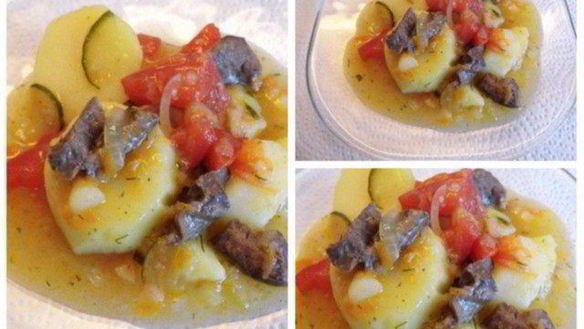 Рецепт Овощное рагу с сердцем