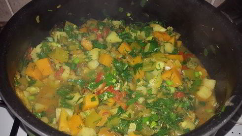 овощное рагу с топинамбуром