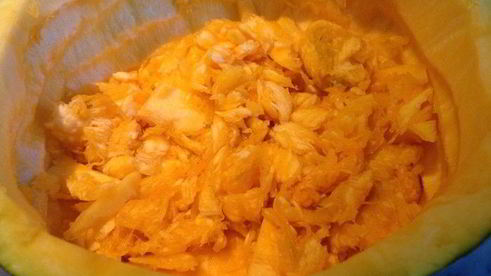 пикантное рагу в тыкве