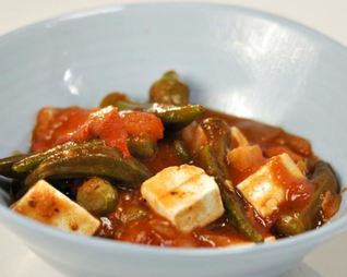 Рагу из бамии с фетой