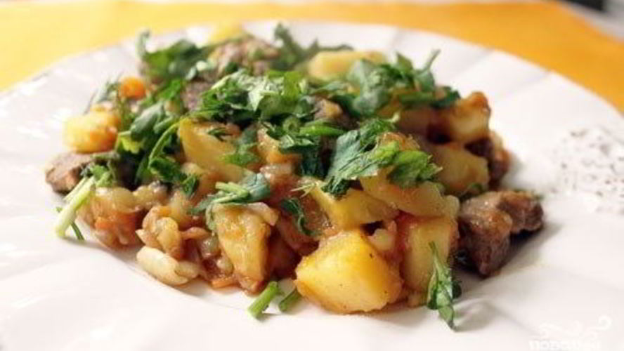 Рецепт рагу из баранины сытное