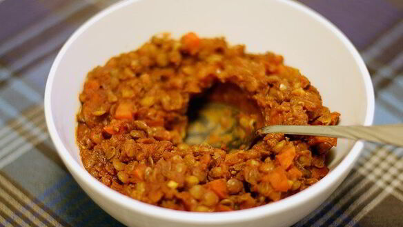 Рецепт Рагу из чечевицы и томатов