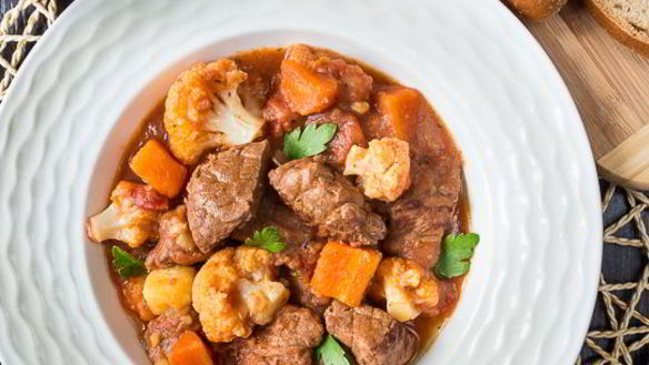 Рецепт Рагу из говядины с цветной капустой